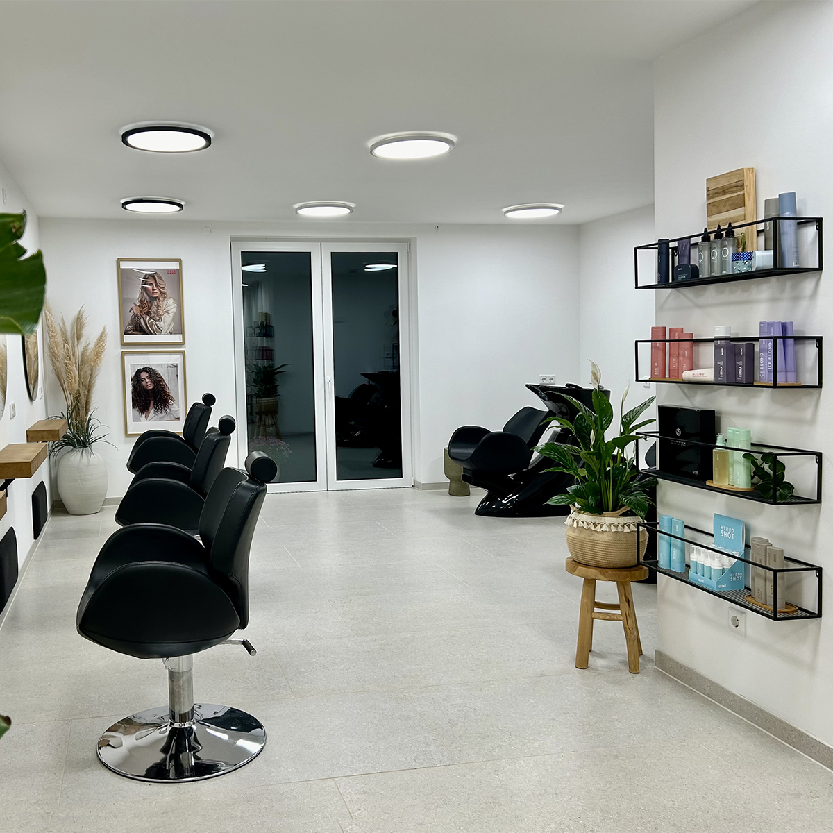 Salonbereich des Friseursalons Concetta in Düsseldorf