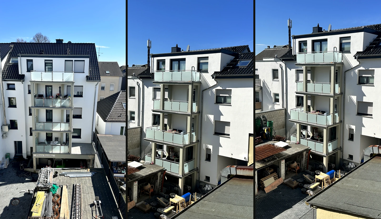 Mehrfamilienhaus – Balkone & Außenanlage – Ansicht 01