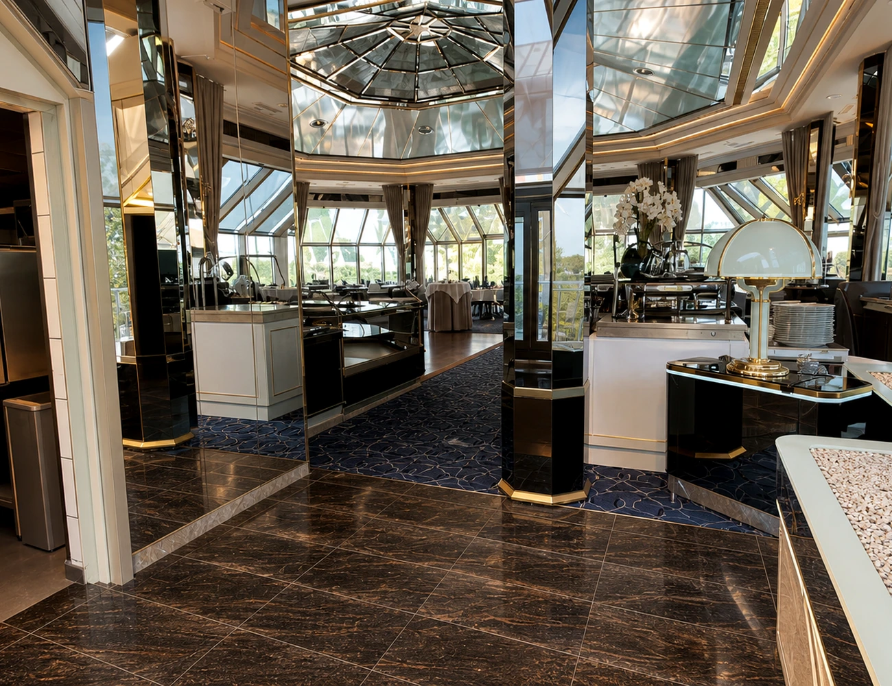 Visualisierung des Restaurantzugangs im Maritim Hotel Köln